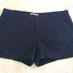 Gap navy eyelet shorts